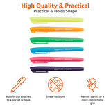 Amazon Basics Chisel Tip, Fluorescent Ink Highlighters, Assorted Colors - Pack of 12