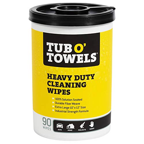 Tub O' Towels Household Cleaning Wipes Variety Pack, 7" x 8", 4-Pack