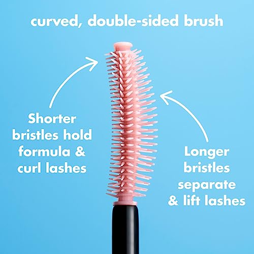 e.l.f. Lash 'N Roll Mascara, Curling Mascara For Visibly Lifted Lashes, Lifts & Separates Lashes. Long-Lasting Formula, Vegan & Cruelty-Free, Pitch Black