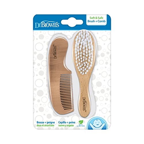 Dr. Brown’s Soft and Safe Baby Brush + Comb