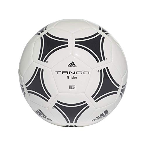 adidas Unisex-Adult Tango Glider Soccer Ball, White/Black, 4
