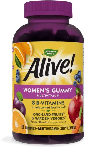 Nature's Way Alive! Women's Gummy Multivitamins, Full B-Vitamin Complex, Supports Heart Health*, Mixed Berry Flavored, 150 Gummies