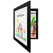Americanflat-Front-Loading-Kids-Art-Frame-in-Black---85x11-Picture-Frame-with-Mat-and-10x125-Without-Mat---Kids-Artwork-Frames-Changeable-Display---Frames-for