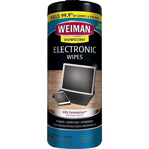 Weiman Disinfecting Electronic Cleaning Wipes, 30 Count
