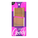 Goody Ouchless Hair Bobby Pins - 50 Count, Metallic Blonde - Slideproof and Lock In Place - Suitable for All Hair Types - Pain-Free Hair Accessories for Women and Girls - All Day Comfort
