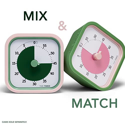 TIME TIMER Home MOD - 60 Minute Kids Visual Timer Home Edition - for Homeschool Supplies Study Tool, Timer for Kids Desk, Office Desk and Meetings with Silent Operation (Peony Pink)