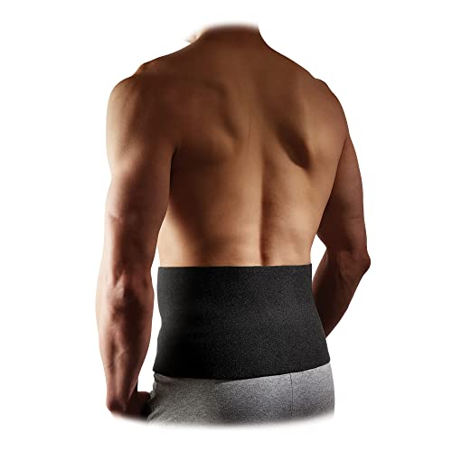 McDavid Waist Trimmer Belt Neoprene Fat Burning Sauna Waist Trainer - Promotes Healthy Sweat, Weight Loss, Lower Back Posture (Includes 1 Belt) , Black