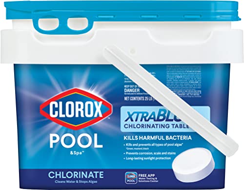 Clorox Pool&Spa XtraBlue 3 Long Lasting Chlorinating Tablets 25 lb