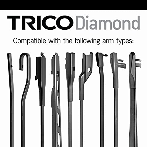 TRICO Diamond 22 Inch pack of 2 High Performance Automotive Replacement Windshield Wiper Blades For My Car (25-2222), Easy DIY Install & Superior Road Visibility