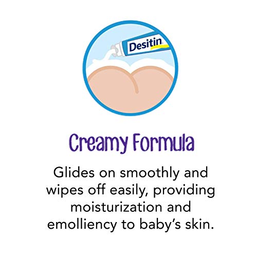 Desitin Daily Defense Baby Diaper Rash Cream with Zinc Oxide to Treat, Relieve & Prevent diaper rash, Hypoallergenic, Dye-, Phthalate- & Paraben-Free, 4 oz
