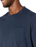 Amazon Essentials Men's Slim-Fit Long-Sleeve T-Shirt, Navy, Medium
