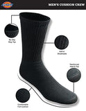Dickies Men's All Purpose Cushion Crew Socks (6/12, White (6 Pairs), Shoe Size: 6-12