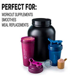 BlenderBottle Classic Shaker Bottle Perfect for Protein Shakes and Pre Workout, 20-Ounce (3 Pack), Teal and Plum and Cyan