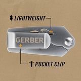 Gerber Gear EAB Lite Pocket Knife with Money Clip - 1.5 Blade Length Folding EDC Knife - Stainless Steel