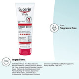 Eucerin Baby Eczema Relief Body Cream, Fragrance Free Baby Eczema Cream, 8 Oz Tube