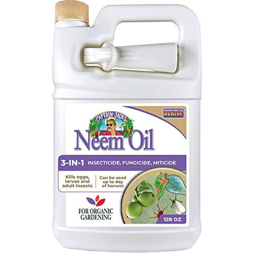 Bonide Captain Jacks Neem Oil, 128 oz Ready-to-Use, Multi-Purpose Fungicide, Insecticide and Miticide for Organic Gardening
