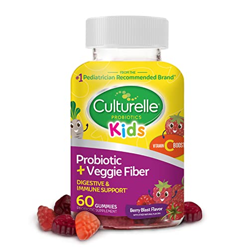 Culturelle Daily Probiotic Gummies for Women & Men, Berry Flavor, 52 Count, Naturally-Sourced Daily Probiotic + Prebiotic for Digestive Health, Non-GMO & Vegan