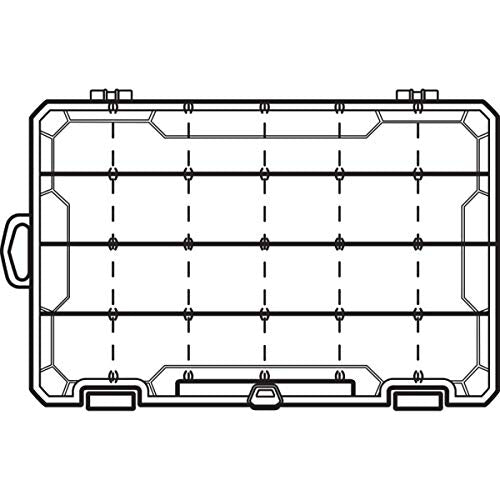 Flambeau Outdoors 4007 Tuff Tainer, Fishing Tackle Tray Box, Includes [12] Zerust Dividers, 24 Compartments