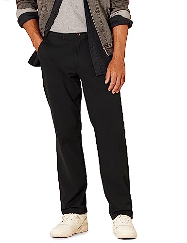 Amazon Essentials Men's Classic-Fit Casual Stretch Khaki Pant, Dark Grey, 40W x 30L