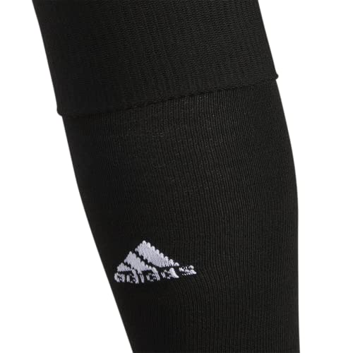 adidas unisex Rivalry Soccer (2-pair) OTC Sock Team, Black/White, Large US