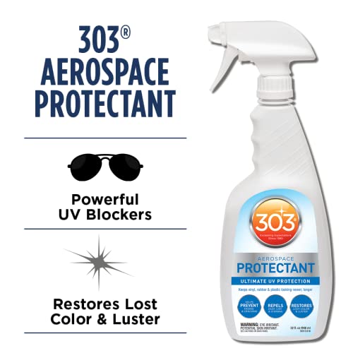 303 Aerospace Protectant – UV Protection – Repels Dust, Dirt, & Staining – Smooth Matte Finish – Restores Like-New Appearance – 32 Fl. Oz. (30313CSR)
