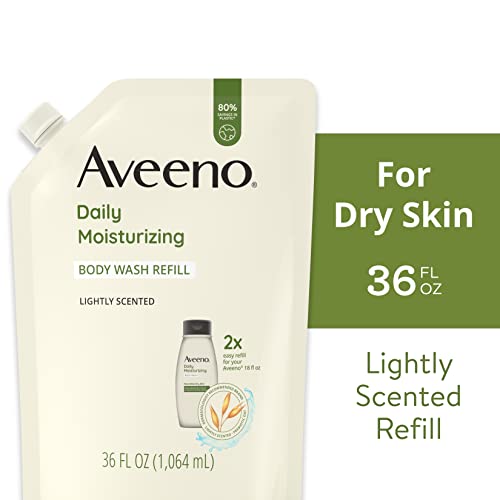Aveeno Daily Moisturizing Body Wash, Soothing Oat, Refill, 36 Fl. Oz