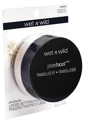Wet n Wild Photo Focus Loose Baking Setting Powder, Highlighter Makeup, Suitable for All Skin Tones, Banana