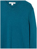 Amazon Essentials Men's V-Neck Sweater (Available in Big & Tall), Light Blue Heather, Medium