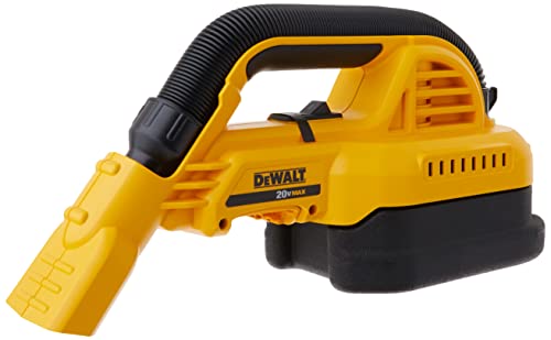 DEWALT 20V MAX Hand Vacuum, Cordless, For Wet or Dry Surfaces, 1/2-Gallon Tank, Washable Filter, Portable, Bare Tool Only (DCV517B), Black