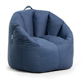 Big Joe Milano Bean Bag Chair, Black Smartmax, Durable Polyester Nylon Blend, 2.5 feet