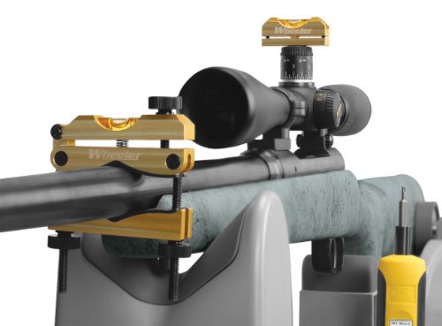 Wheeler Engineering Professional Reticle Leveling System with Heavy-Duty Construction, Universal Design and Storage Case for Gunsmithing and Maintenance,Bronze/Black