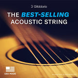 D'Addario Guitar Strings - Phosphor Bronze Acoustic Guitar Strings - EJ26 - Rich, Full Tonal Spectrum - For 6 String Guitars - 11-52 Custom Light