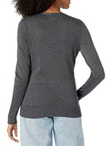 Amazon Essentials Women's Lightweight Vee Cardigan Sweater (Available in Plus Size), Black, Large