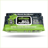 Crocodile Cloth Multi-Purpose Household Cleaning Wipes - The Stronger Easier Way To Clean Grease, Dirt, Dust, Grime, & Glue From Hands, Tables, and More - 80 Oversized, Heavy-Duty Biodegradable Wipes