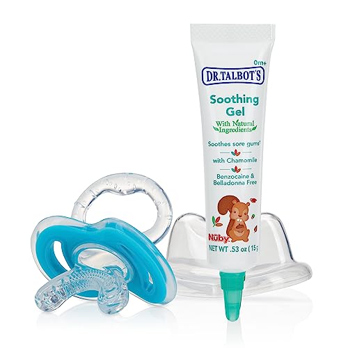 Dr. Talbots Naturally Inspired Soothing Gel for Sore Gums with Bonus Gum-EEZ Teether Combo, Benzocaine Free, Belladonna Free, one color, 0.53 Fluid Ounce