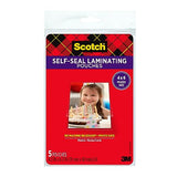 Scotch Self-Sealing Laminating Pouches, Gloss Finish, 4 x 6 Inches (PL900G)