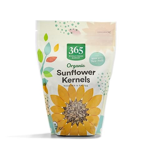 365 by Whole Foods Market, Organic Roasted Salted Sunflower Kernels, 12 Ounce