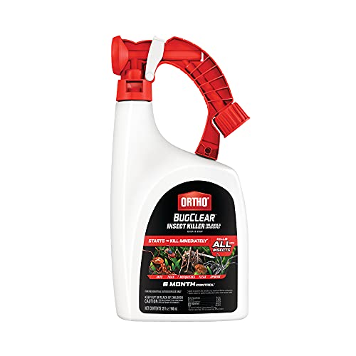 Ortho BugClear Insect Killer for Lawns and Landscapes Concentrate, Kills Ants, Ticks, Mosquitoes, Fleas and Spiders in Your Yard, Starts Killing Within Minutes, Odor Free, 32 oz.