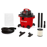 CRAFTSMAN CMXEVBE17595 16 Gallon 6.5 Peak HP Wet/Dry Vac, Heavy-Duty Shop Vacuum with Attachments, Red