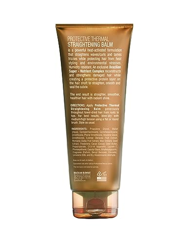 Brazilian Blowout Protective Thermal Straightening Balm, 8 Fl Oz (Pack of 1)