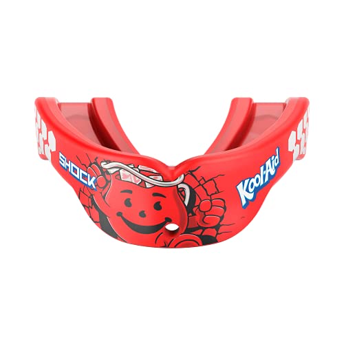 Shock Doctor Gel Max Power Mouth Guard, Flavored Sports Mouthguard for Football, Lacrosse, Hockey, Basketball, Flavored mouth guard, Youth & Adult, Youth, Kool-Aid Cherry