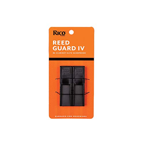 D’Addario Reed Guard IV - Sax & Clarinet Reed Case - Fits Reeds for Bb Clarinet, Soprano Sax, & Alto Sax