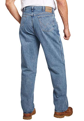 Wrangler mens Relaxed Fit Jeans, Antique Indigo, 28W x 32L US