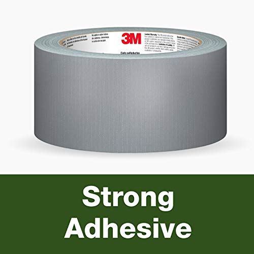 3M Basic , Silver Duct Tape for Temporary Repairs , Indoor Use , 1.88 Inches x 55 Yards , 3 Rolls