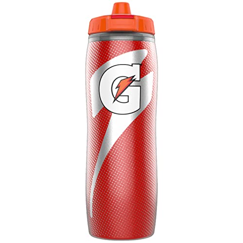 Gatorade Insulated Squeeze Bottle, Red, 30oz