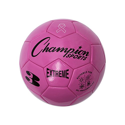 Champion Sports Extreme Series Soccer Ball, Size 3 - Youth League, All Weather, Soft Touch, Maximum Air Retention - Kick Balls for Kids Under 8 - Competitive and Recreational Futbol Games, Blue
