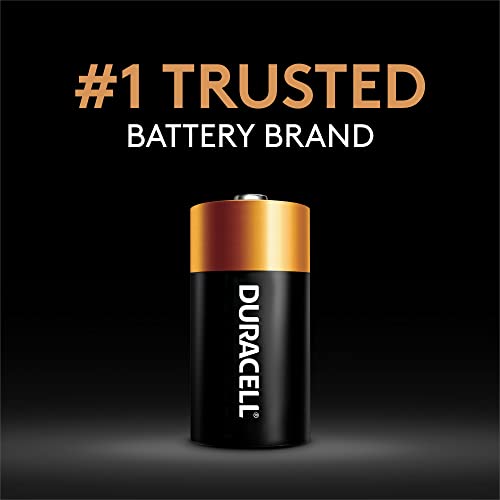 Duracell Coppertop D Batteries, 10 Count Pack, D Battery with Long-lasting Power, All-Purpose Alkaline D Battery for Household and Office Devices