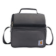 Carhartt Insulated 12 Can Two Compartment Lunch Cooler, Durable Fully-Insulated Lunch Box, Gray