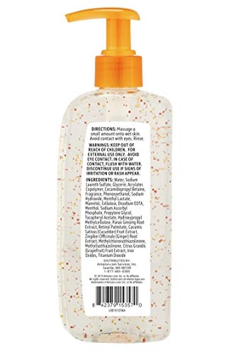 Amazon Brand - Solimo Morning Fresh Facial Cleanser with Ginseng and Vitamin C, 8 fl oz