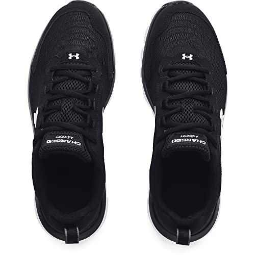 Under Armour mens Charged Assert 9 Running Shoe, Black (002 Black, 10 US